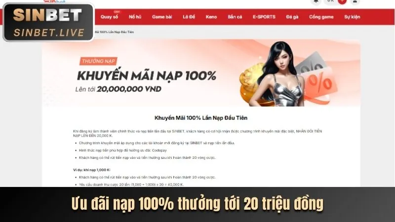 Gửi tiền lần đầu